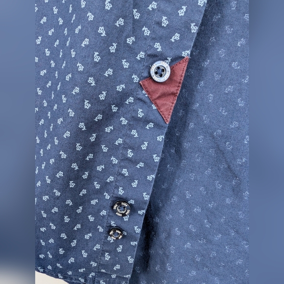 DR&N Printed Dark Blue Shirt L - Picture 5 of 10